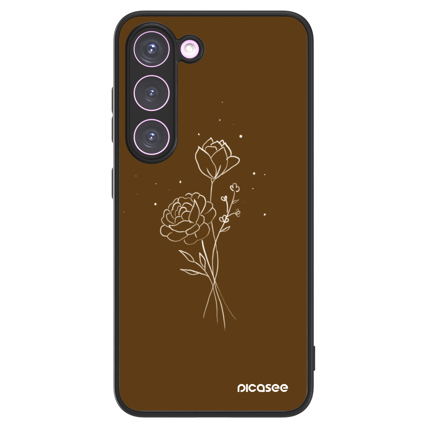 Picasee ULTIMATE CASE για Samsung Galaxy S23 5G - Brown flowers