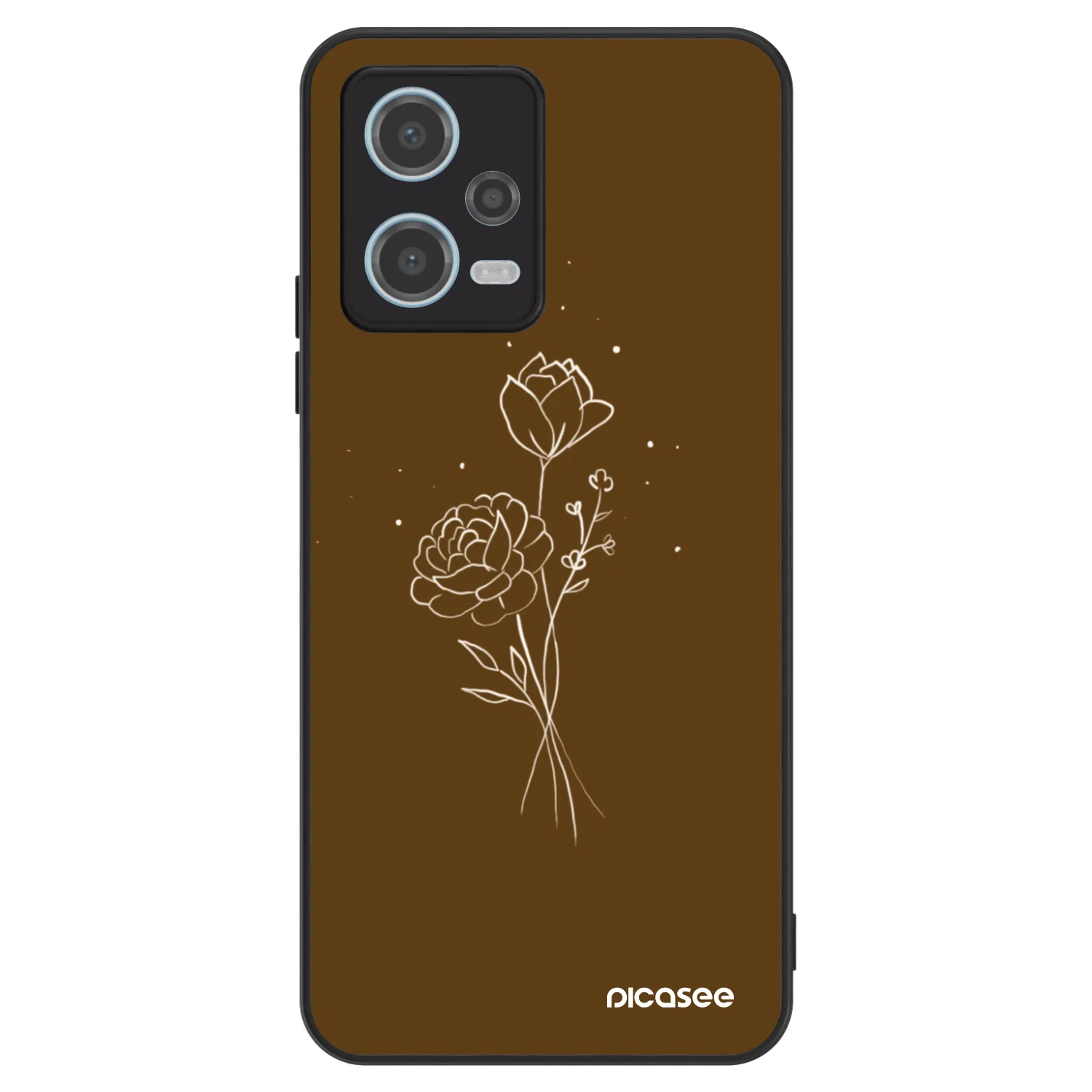 Picasee ULTIMATE CASE για Xiaomi Redmi Note 12 5G - Brown flowers
