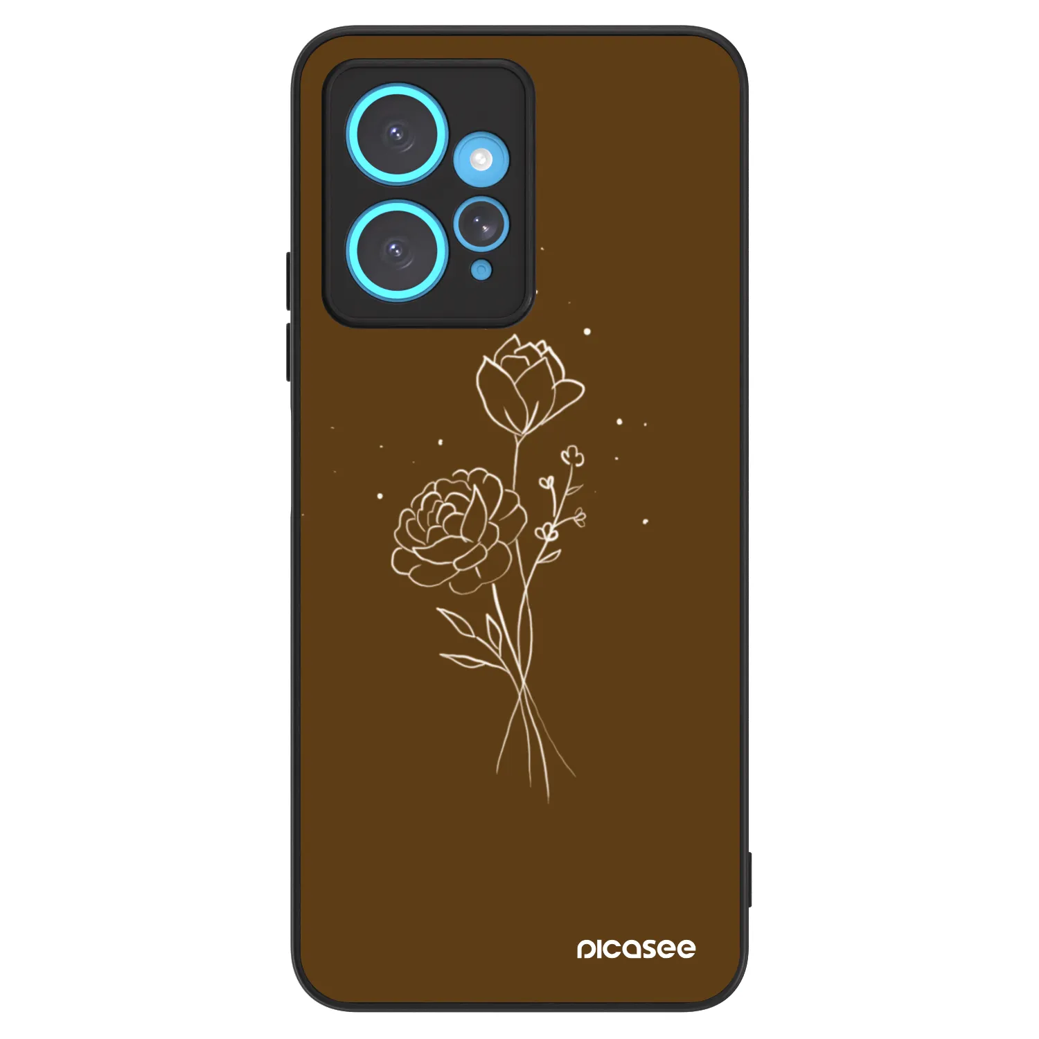 Picasee ULTIMATE CASE για Xiaomi Redmi Note 12 4G - Brown flowers