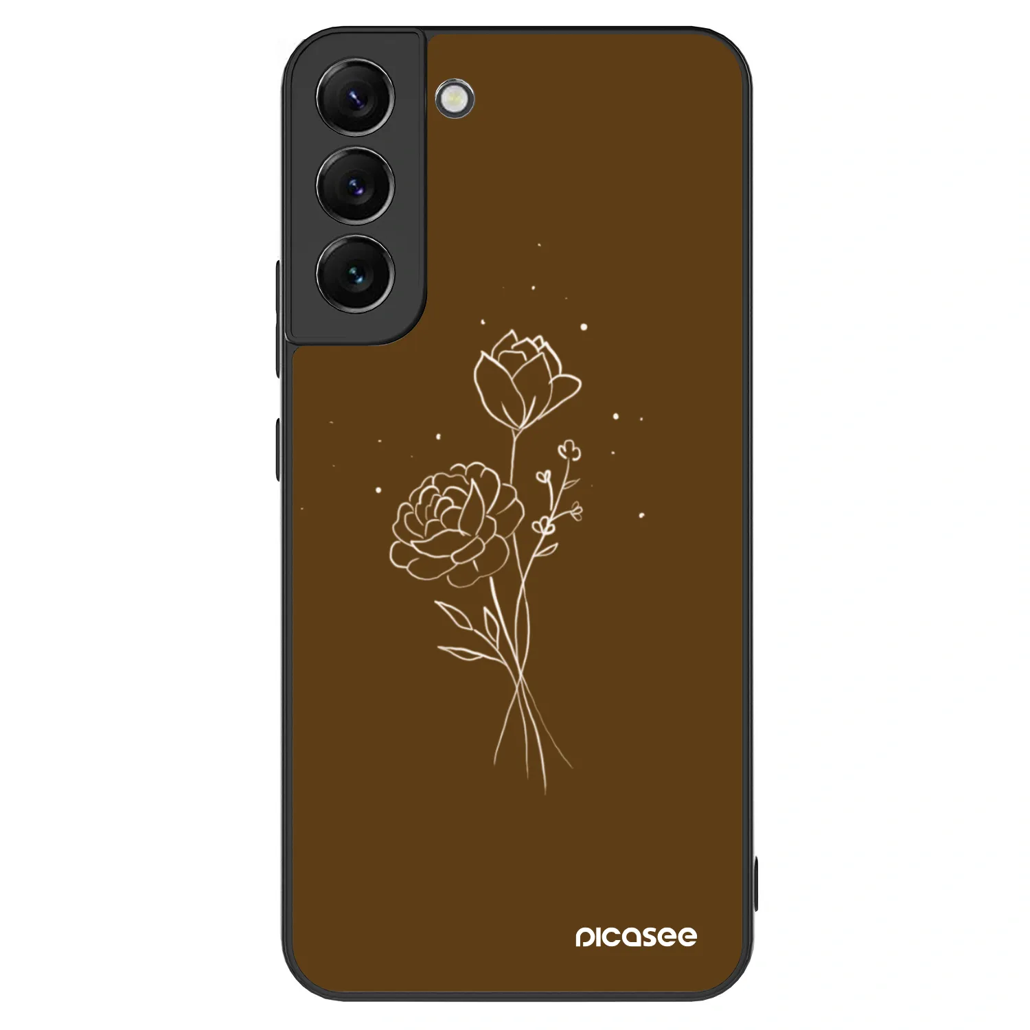 Picasee ULTIMATE CASE PowerShare για Samsung Galaxy S22+ 5G - Brown flowers