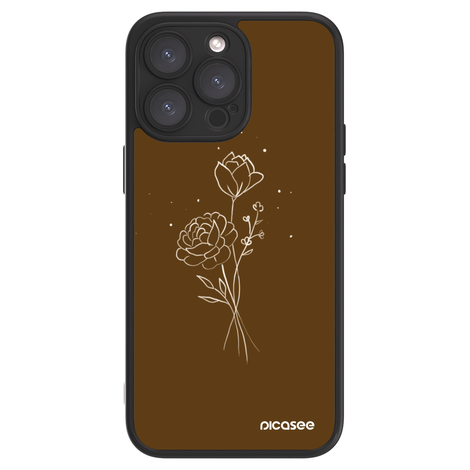 Picasee ULTIMATE CASE για Apple iPhone 15 Pro Max - Brown flowers