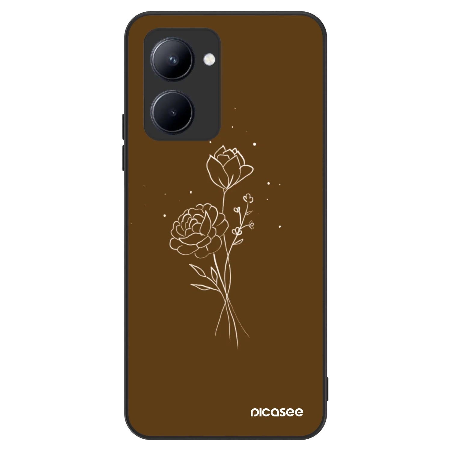 Picasee ULTIMATE CASE για Realme C33 (2023) - Brown flowers