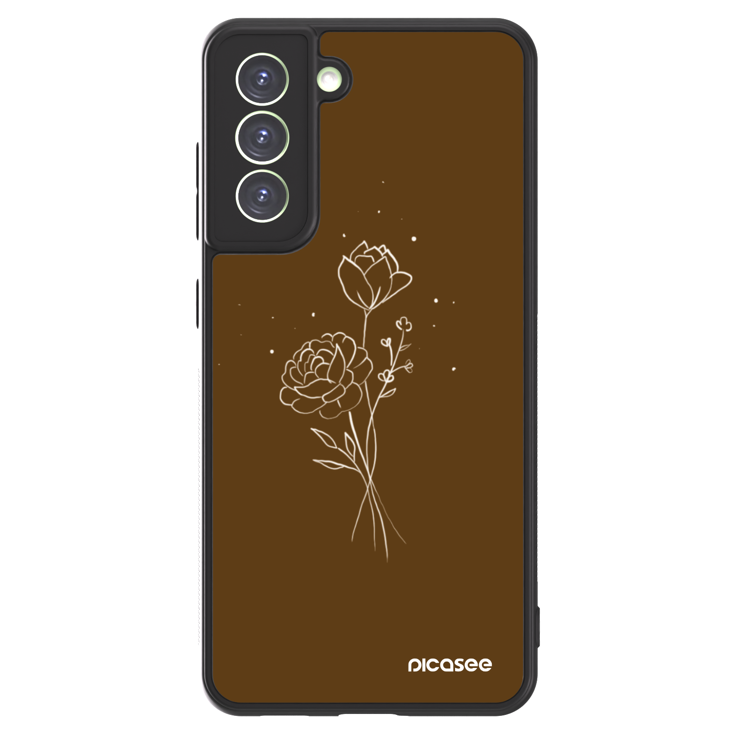 Picasee ULTIMATE CASE PowerShare για Samsung Galaxy S21 FE 5G - Brown flowers