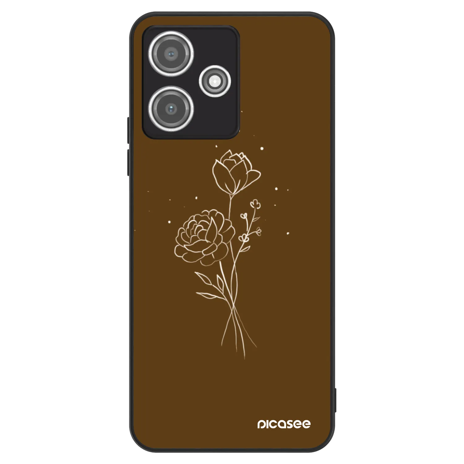 Picasee ULTIMATE CASE για Xiaomi Redmi 12 5G - Brown flowers