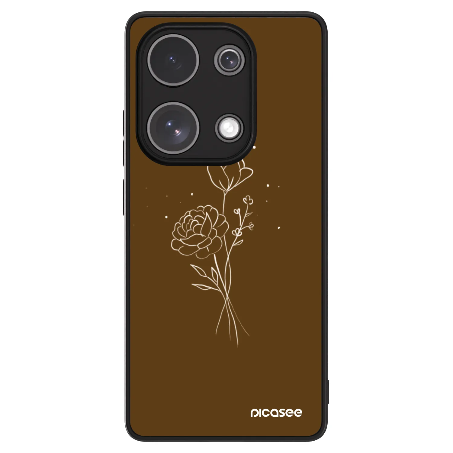 Picasee ULTIMATE CASE για Xiaomi Redmi Note 13 Pro 4G - Brown flowers
