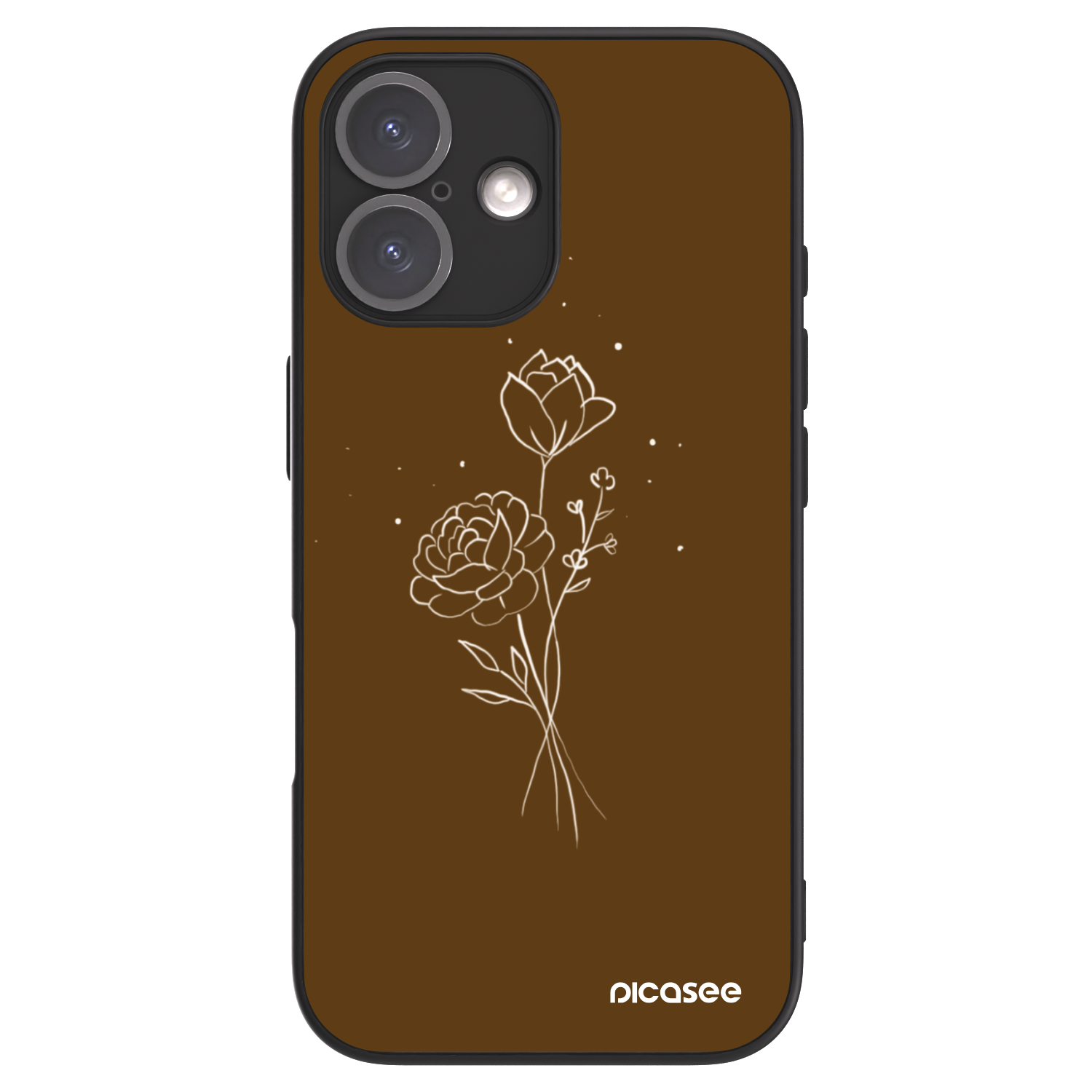 Picasee ULTIMATE CASE για Apple iPhone 16 - Brown flowers