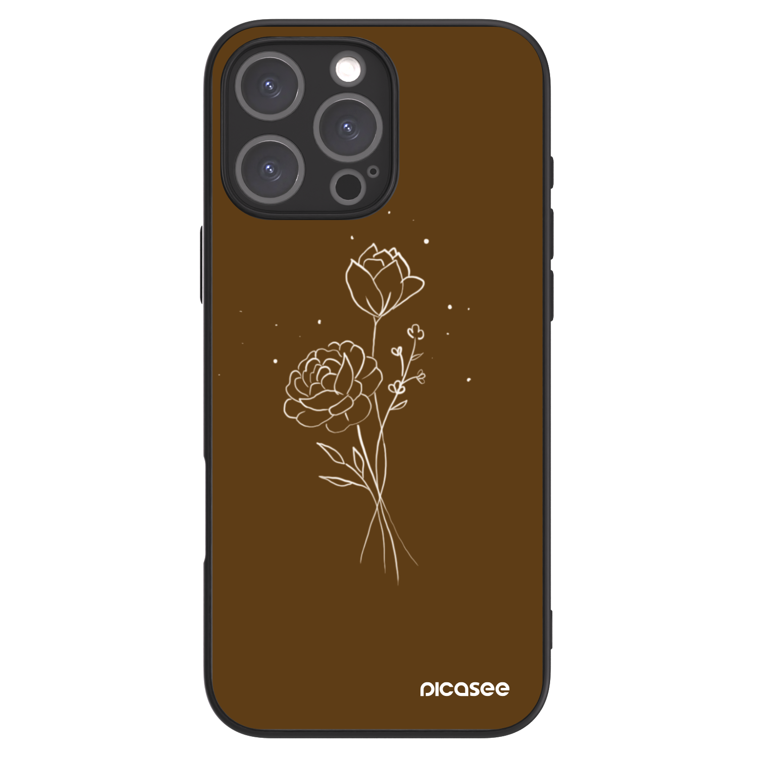 Picasee ULTIMATE CASE για Apple iPhone 16 Pro Max - Brown flowers