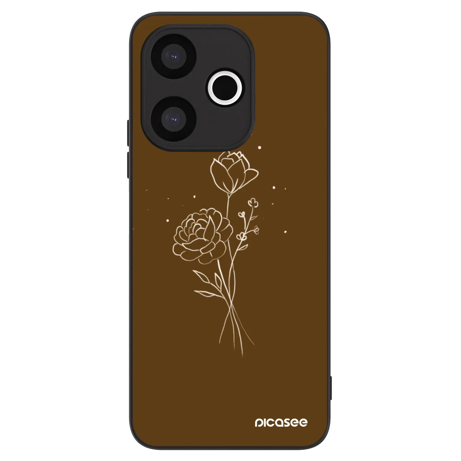 Picasee ULTIMATE CASE για Xiaomi Redmi 13 4G - Brown flowers