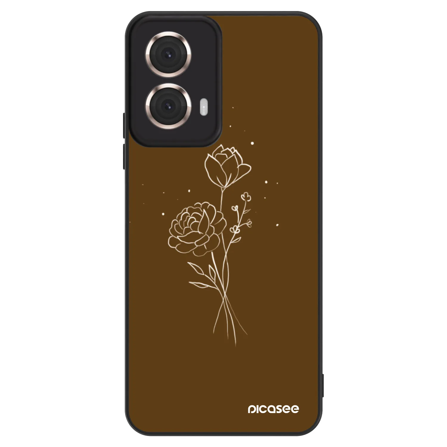 Picasee ULTIMATE CASE για Motorola Moto G85 - Brown flowers