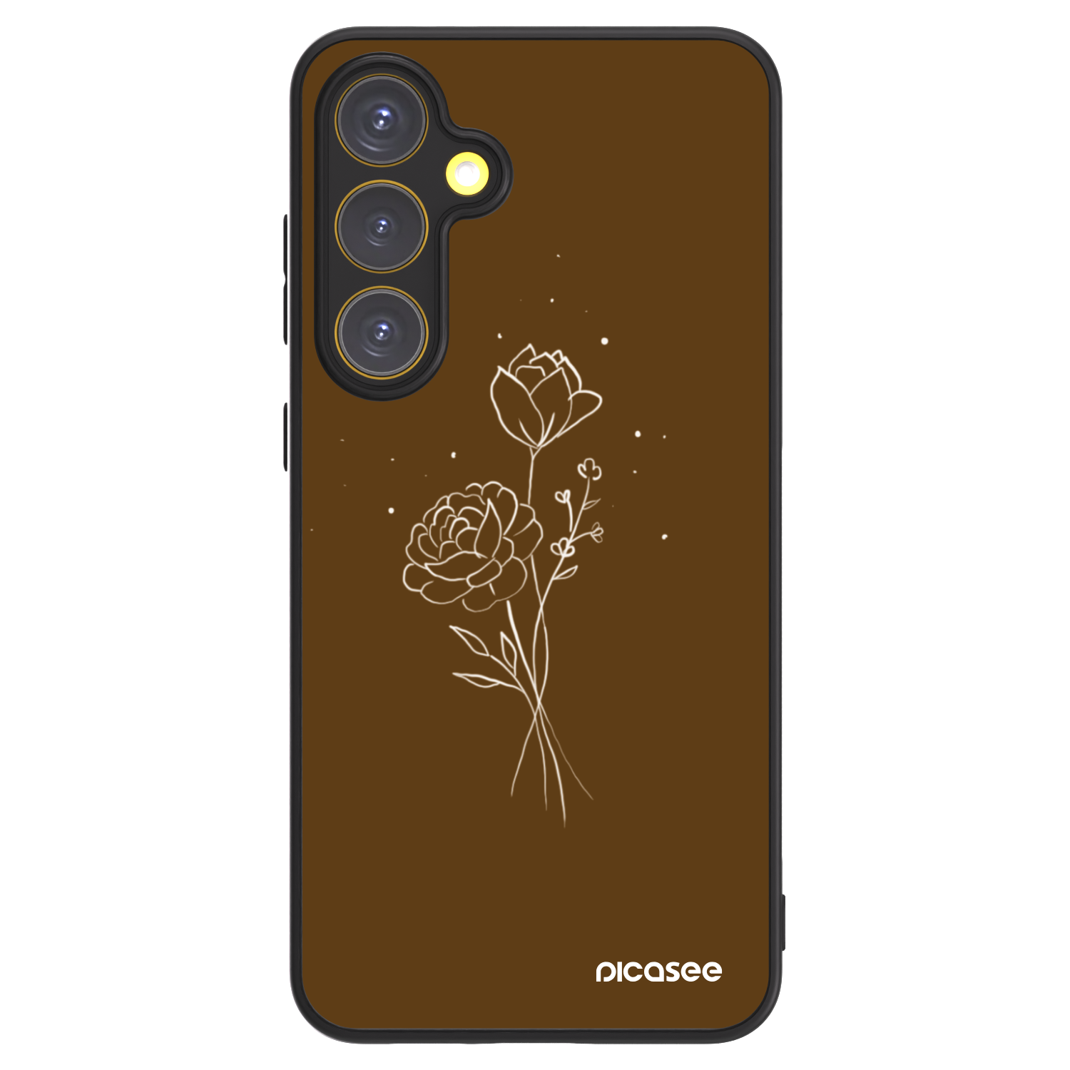 Picasee ULTIMATE CASE για Samsung Galaxy S24 FE S721B - Brown flowers