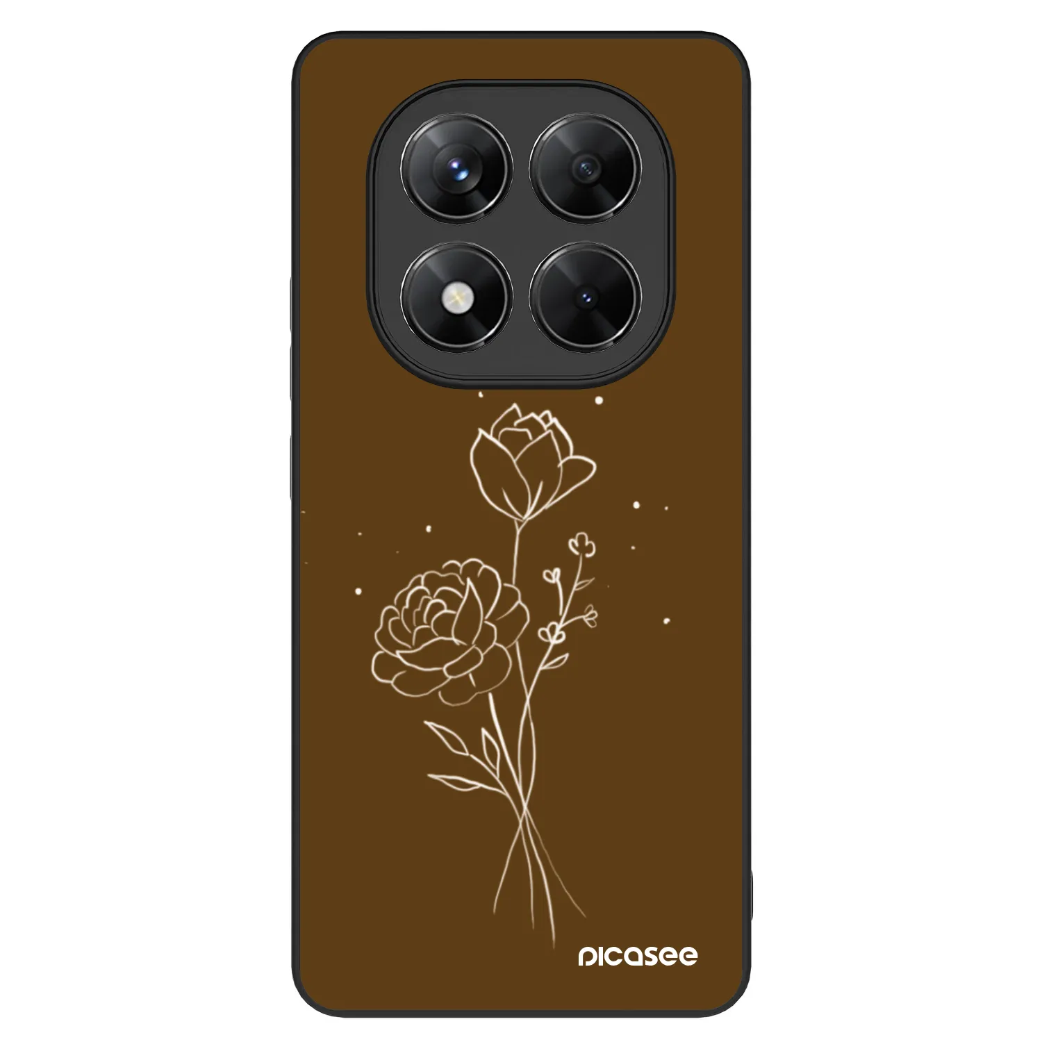 Picasee ULTIMATE CASE για Xiaomi Redmi Note 14 Pro 5G - Brown flowers