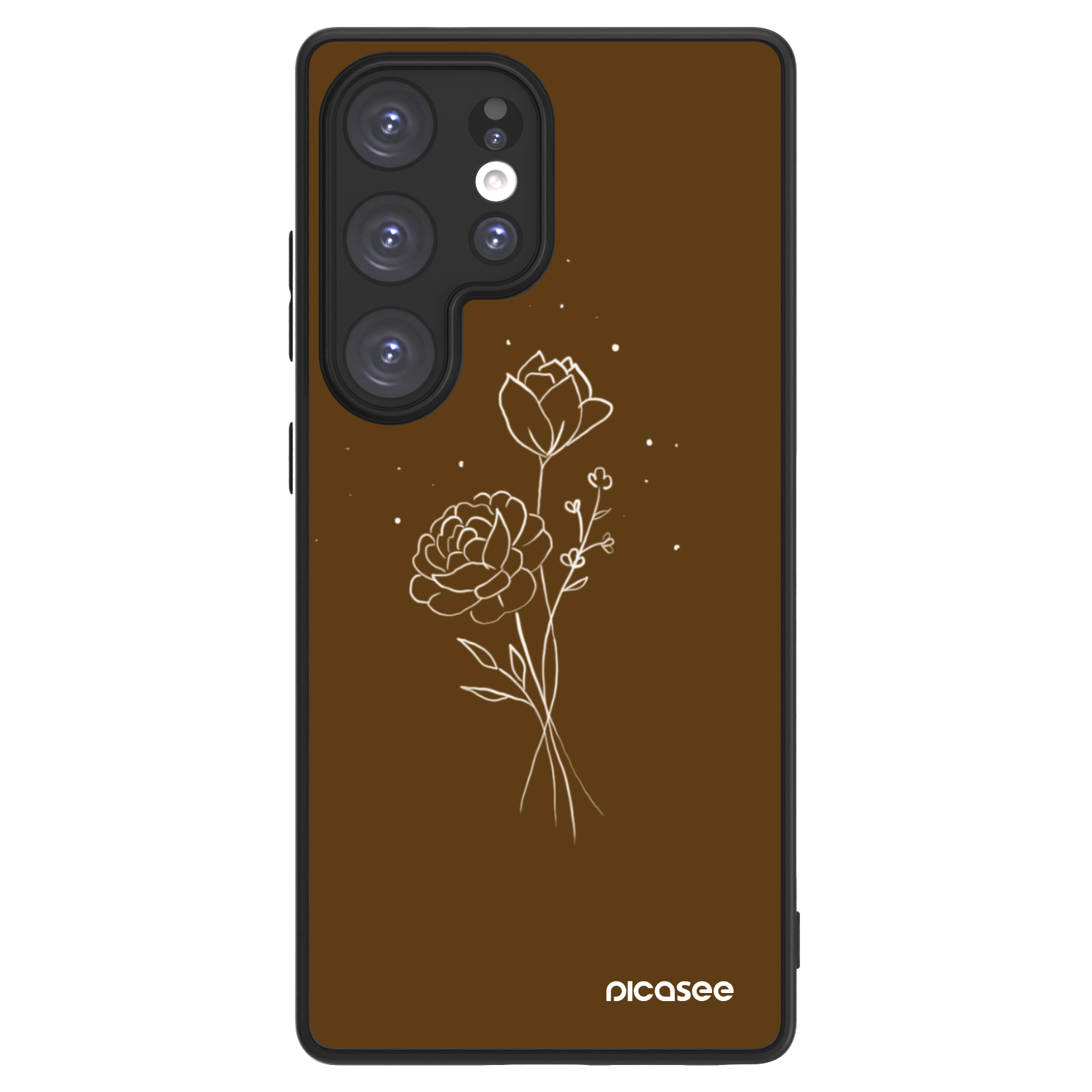 Picasee ULTIMATE CASE για Samsung Galaxy S25 Ultra 5G - Brown flowers