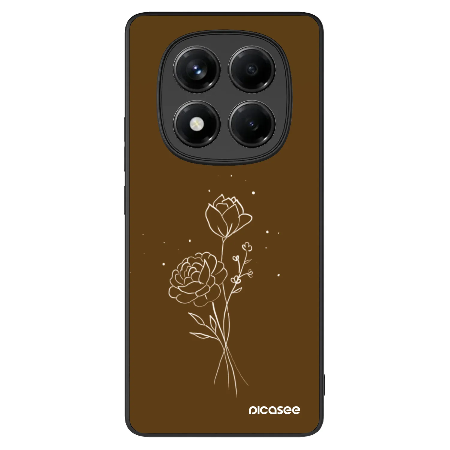 Picasee ULTIMATE CASE για Xiaomi Redmi Note 14 Pro 4G - Brown flowers