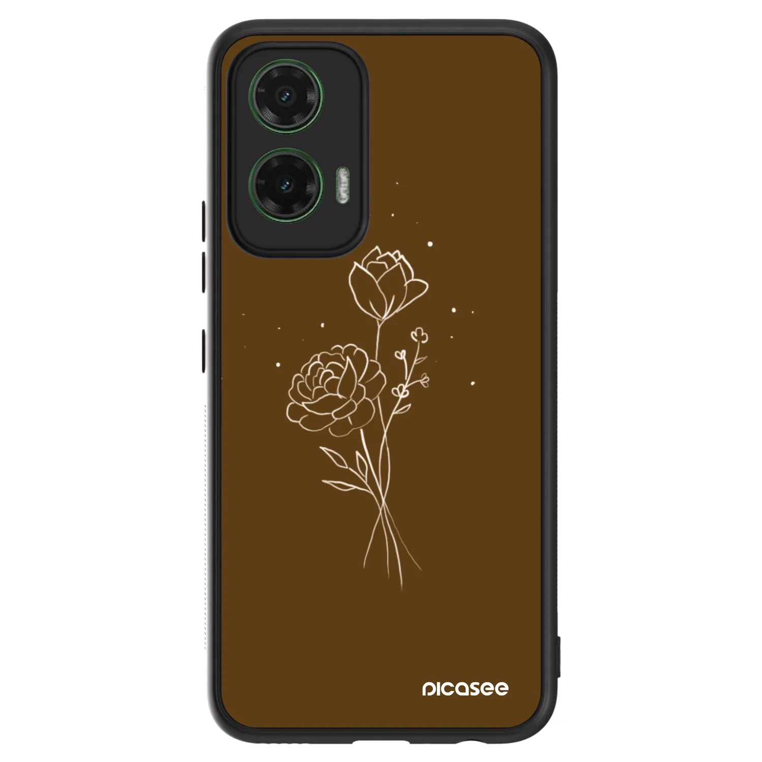 Picasee ULTIMATE CASE για Motorola Moto G35 5G - Brown flowers