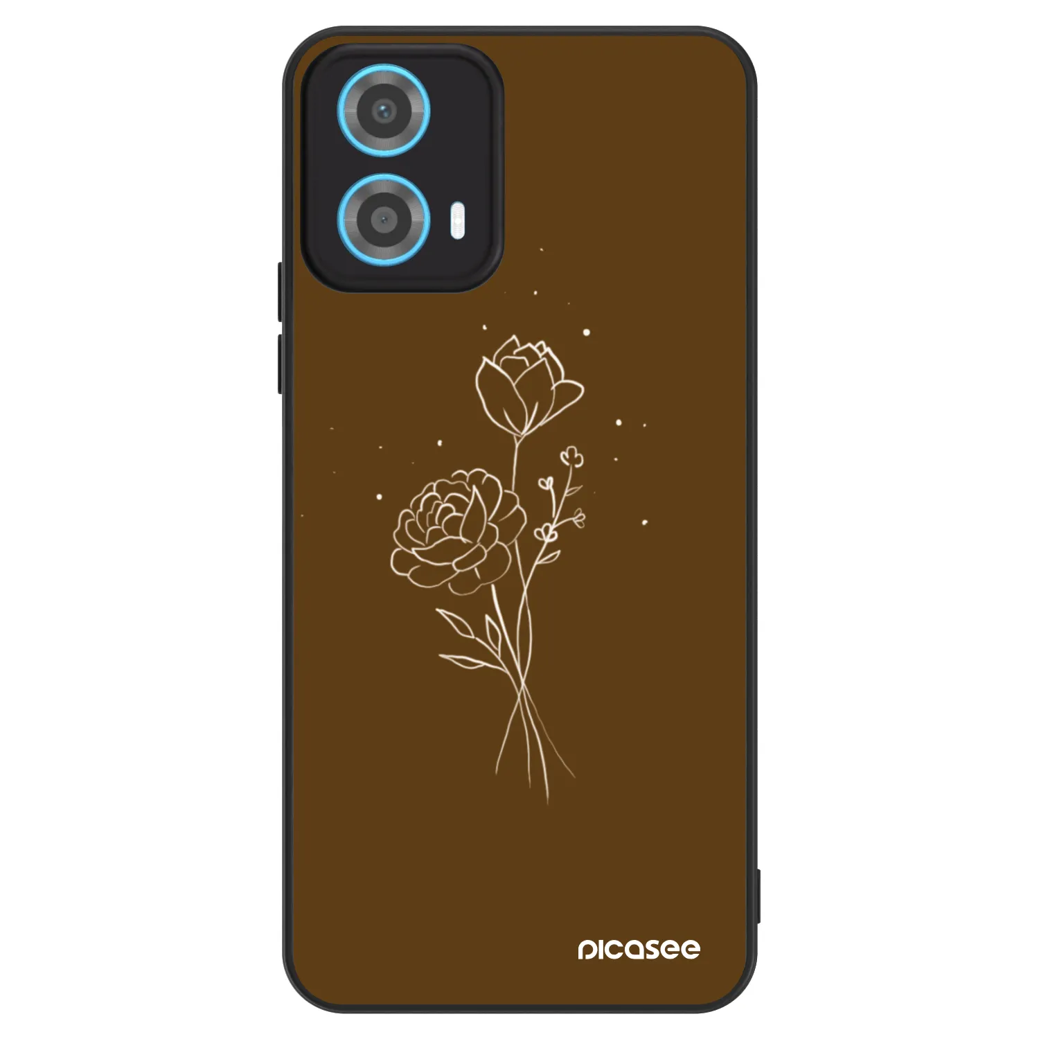 Picasee ULTIMATE CASE για Motorola Moto G34 5G - Brown flowers