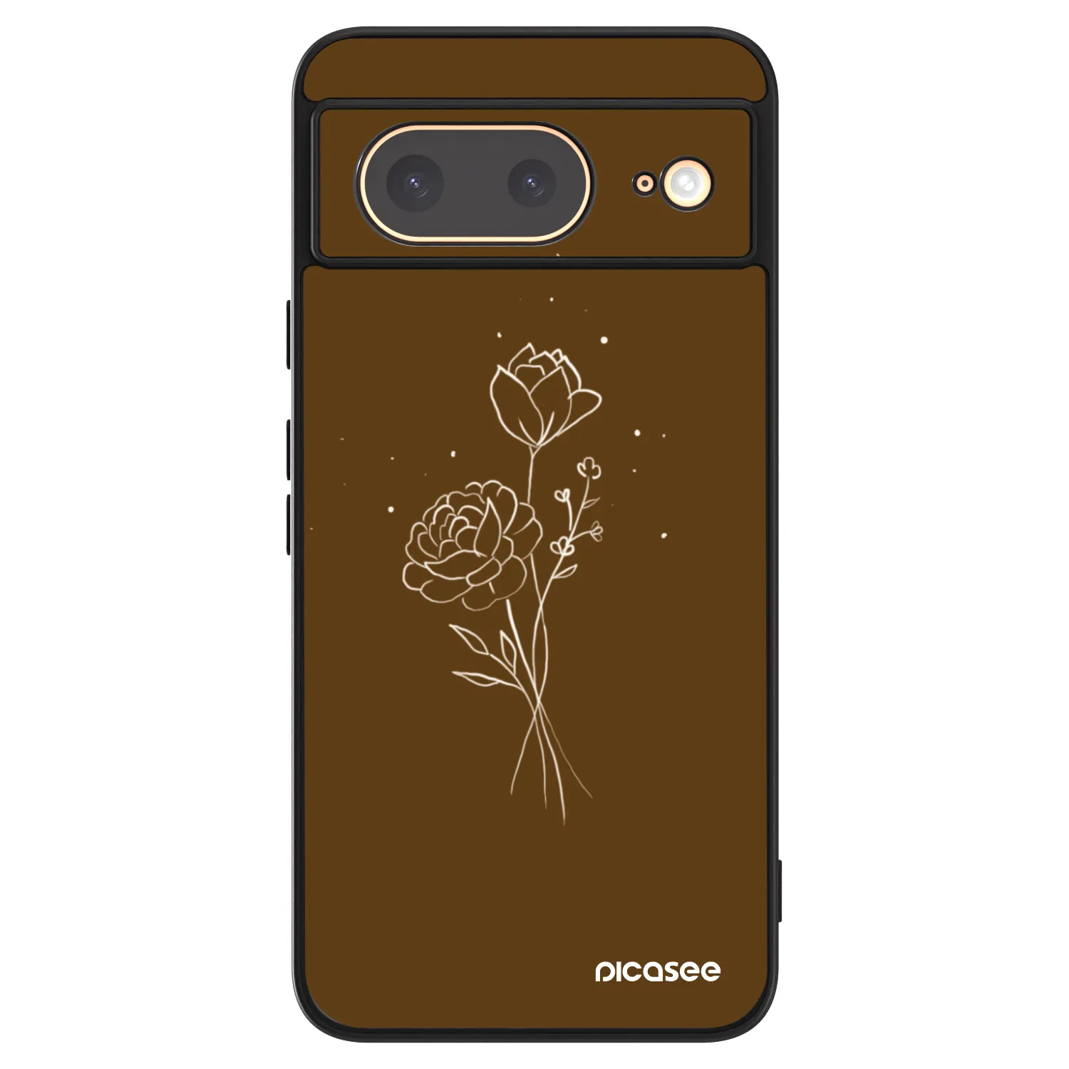 Picasee ULTIMATE CASE για Google Pixel 8 - Brown flowers