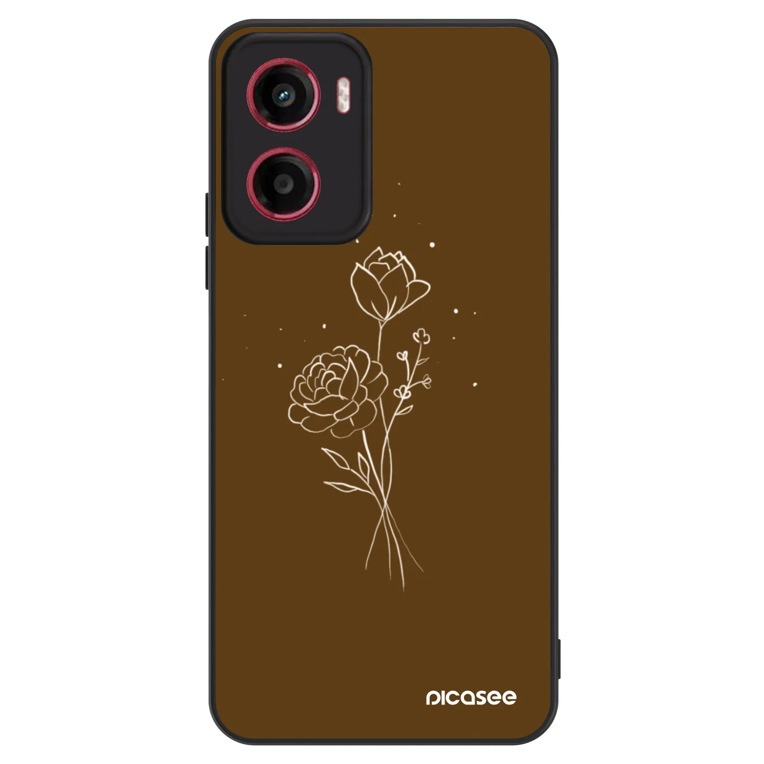 Picasee ULTIMATE CASE για Motorola Moto G05 - Brown flowers
