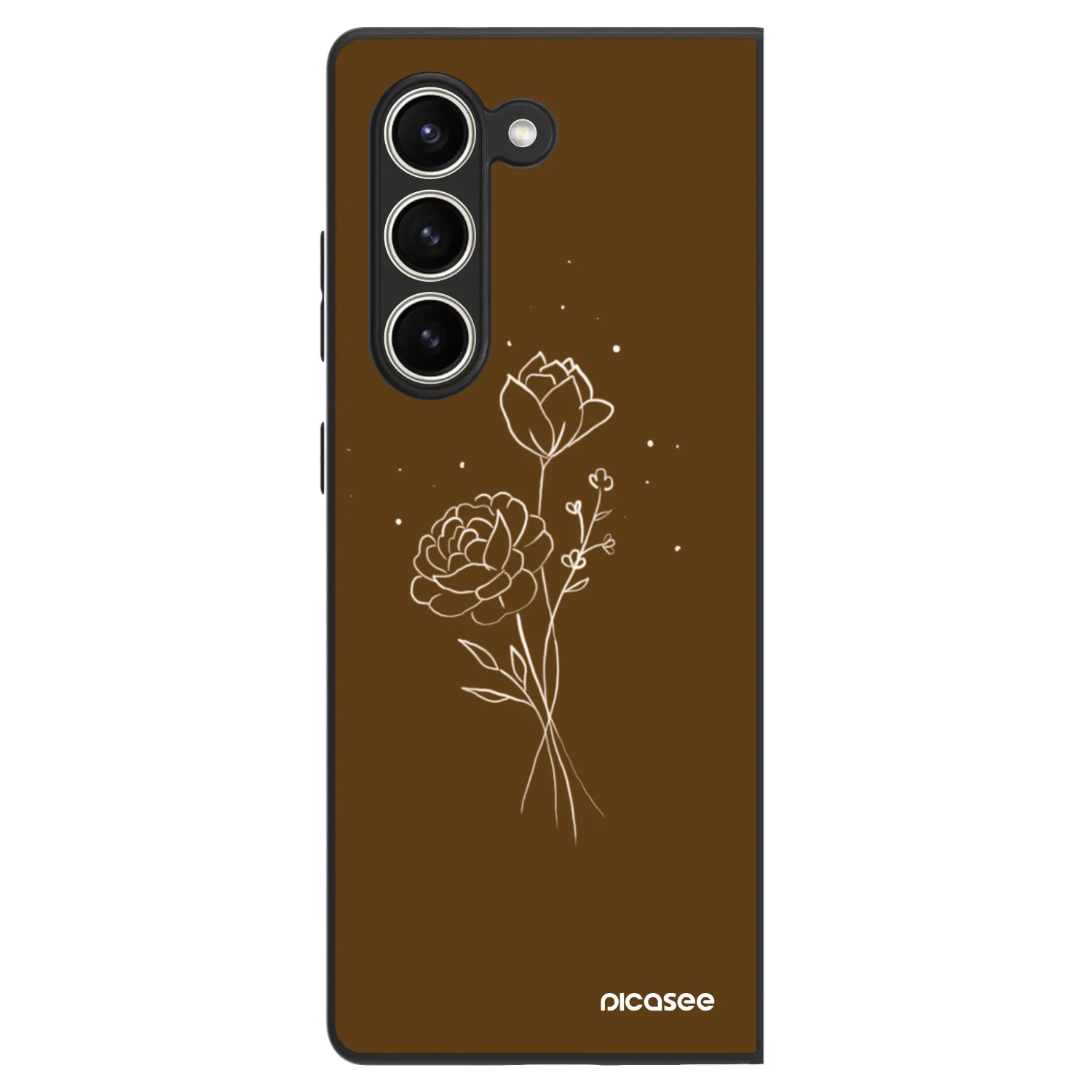 Picasee ULTIMATE CASE για Samsung Galaxy Z Fold5 5G - Brown flowers