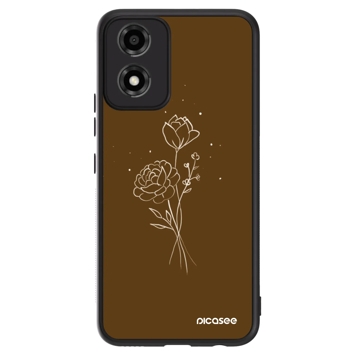 Picasee ULTIMATE CASE για Motorola Moto E14 - Brown flowers