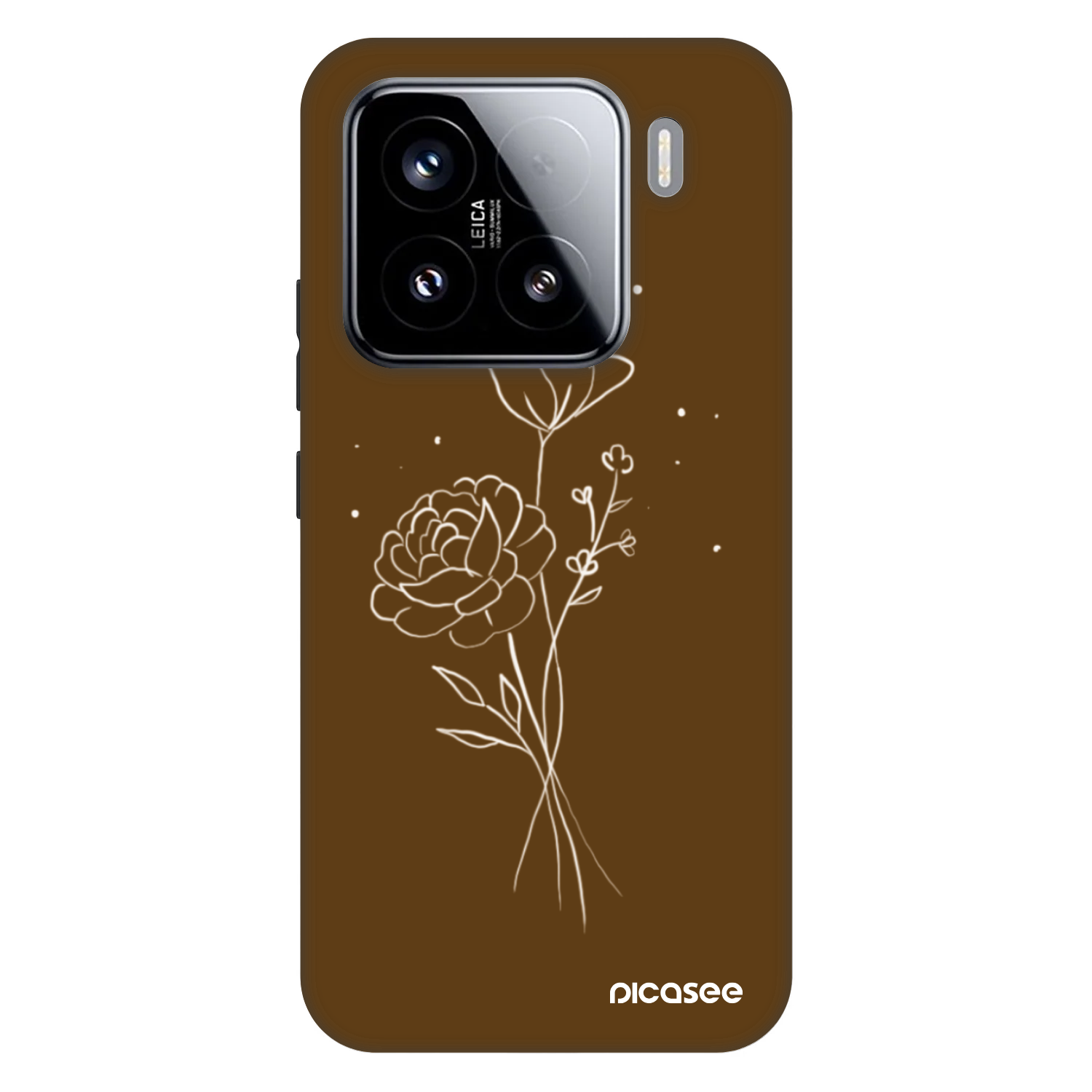 Picasee Fashion Case για Xiaomi 15 - Brown flowers