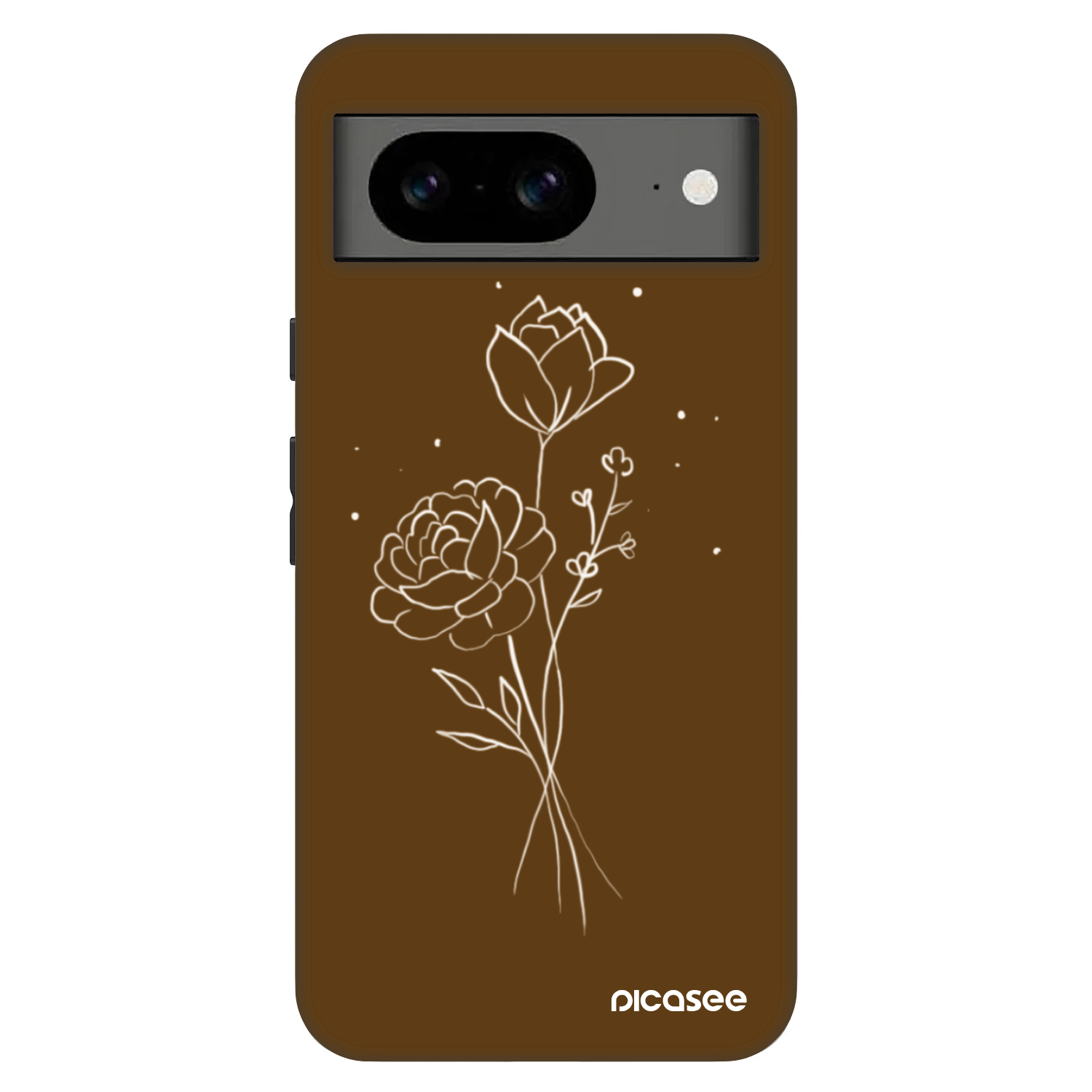 Picasee Fashion Case για Google Pixel 8 Pro - Brown flowers