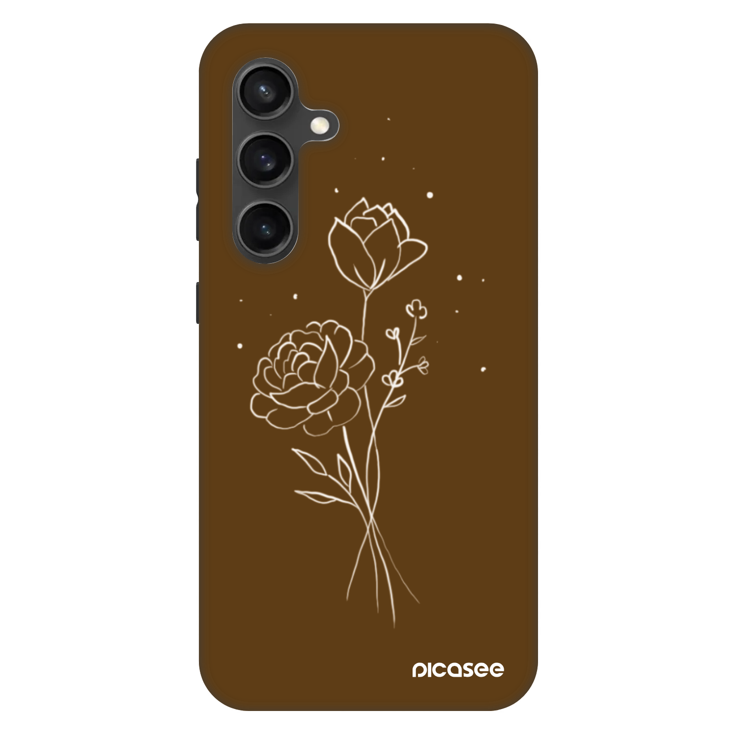 Picasee Fashion Case για Samsung Galaxy S24 FE S721B - Brown flowers