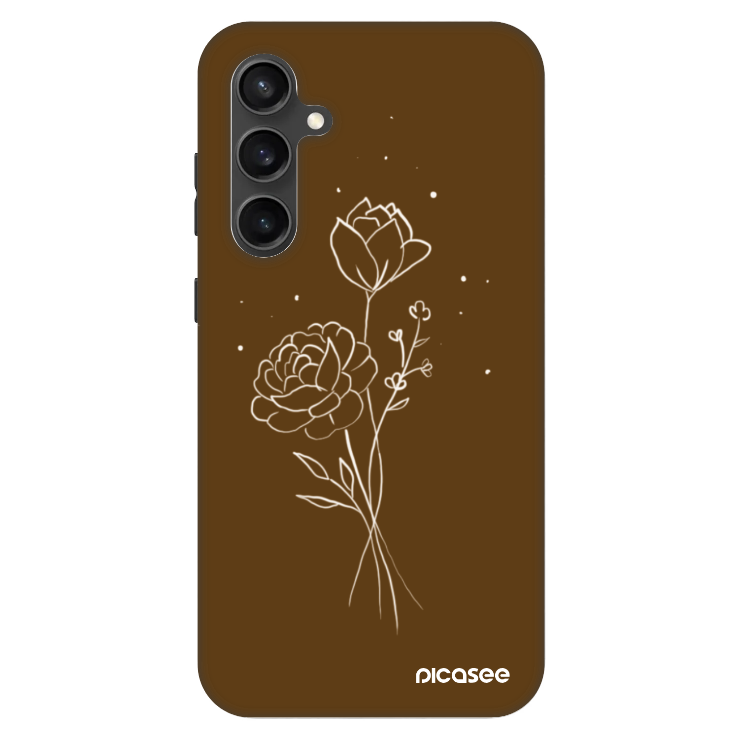 Picasee Fashion Case για Samsung Galaxy S23 FE S711B - Brown flowers