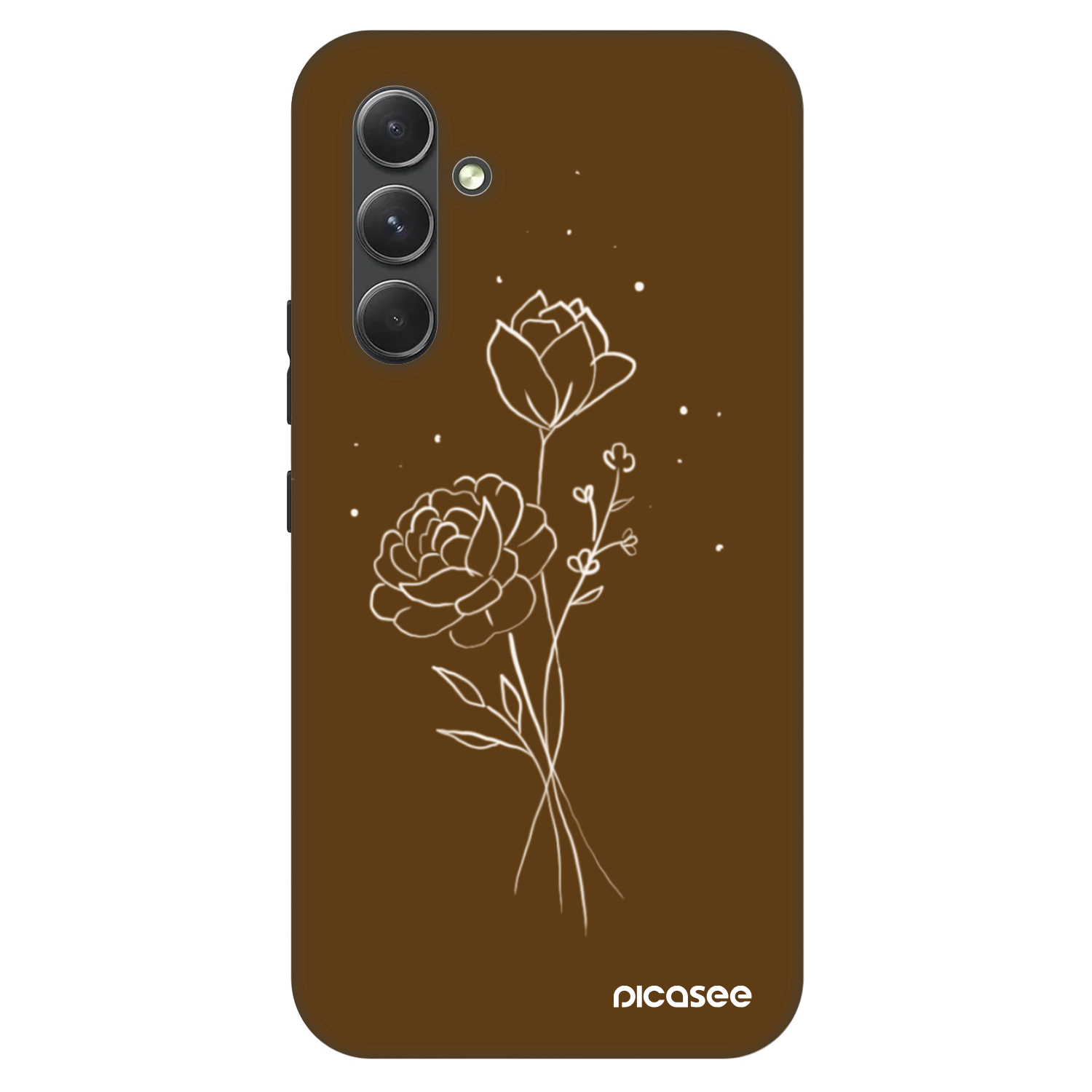 Picasee Fashion Case για Samsung Galaxy A54 5G A546B - Brown flowers