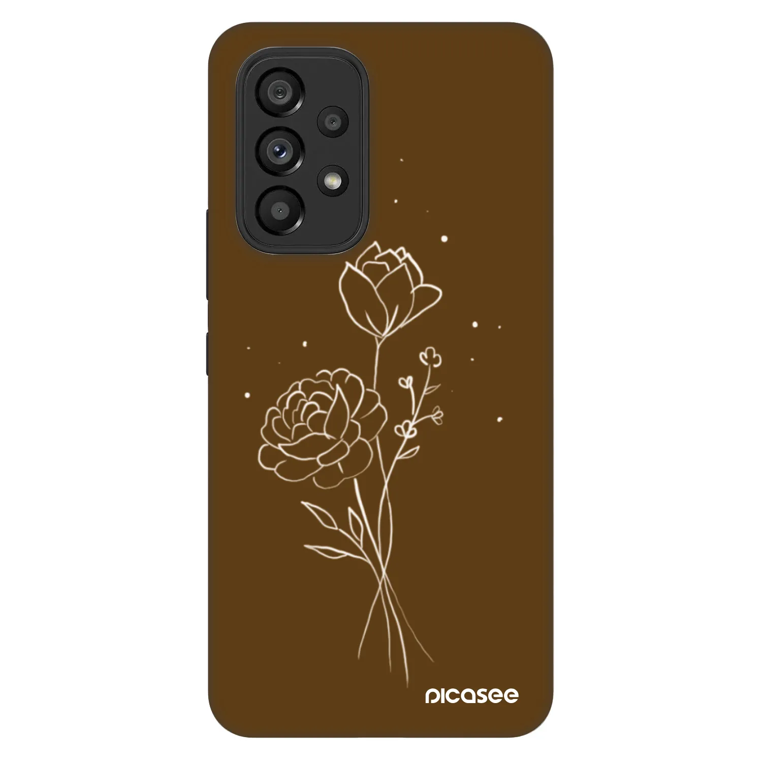Picasee Fashion Case για Samsung Galaxy A53 5G A536 - Brown flowers