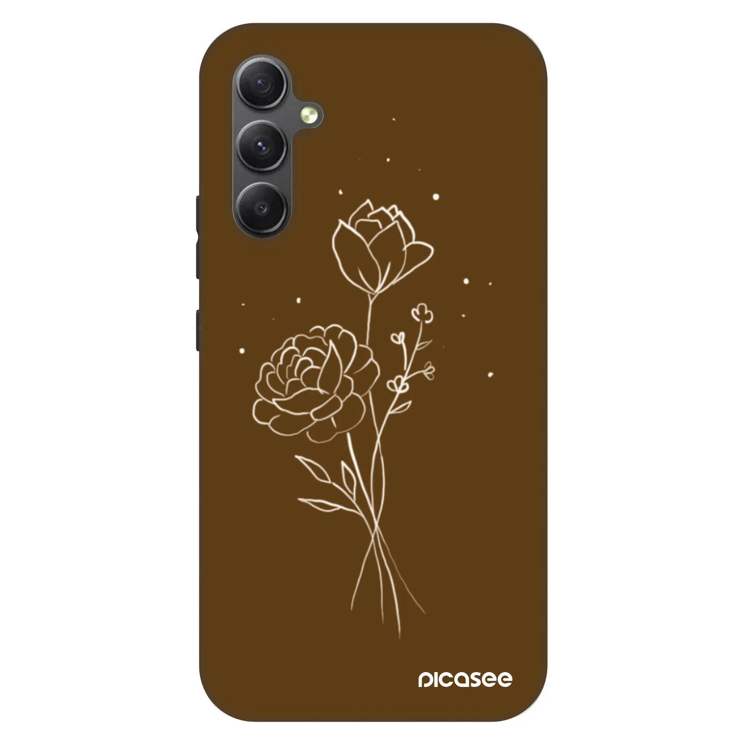 Picasee Fashion Case για Samsung Galaxy A34 5G A346B - Brown flowers