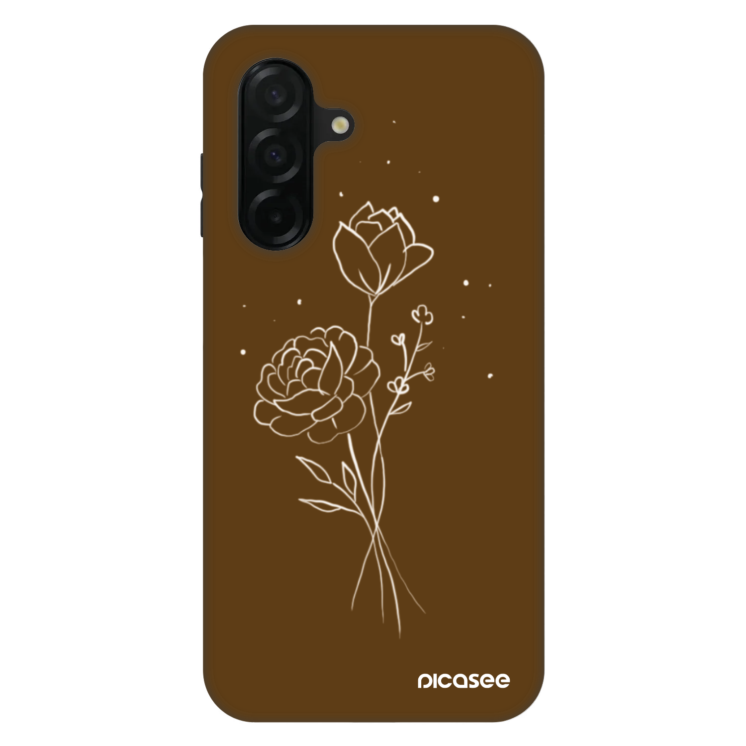 Picasee Fashion Case για Samsung Galaxy A26 5G A266B - Brown flowers