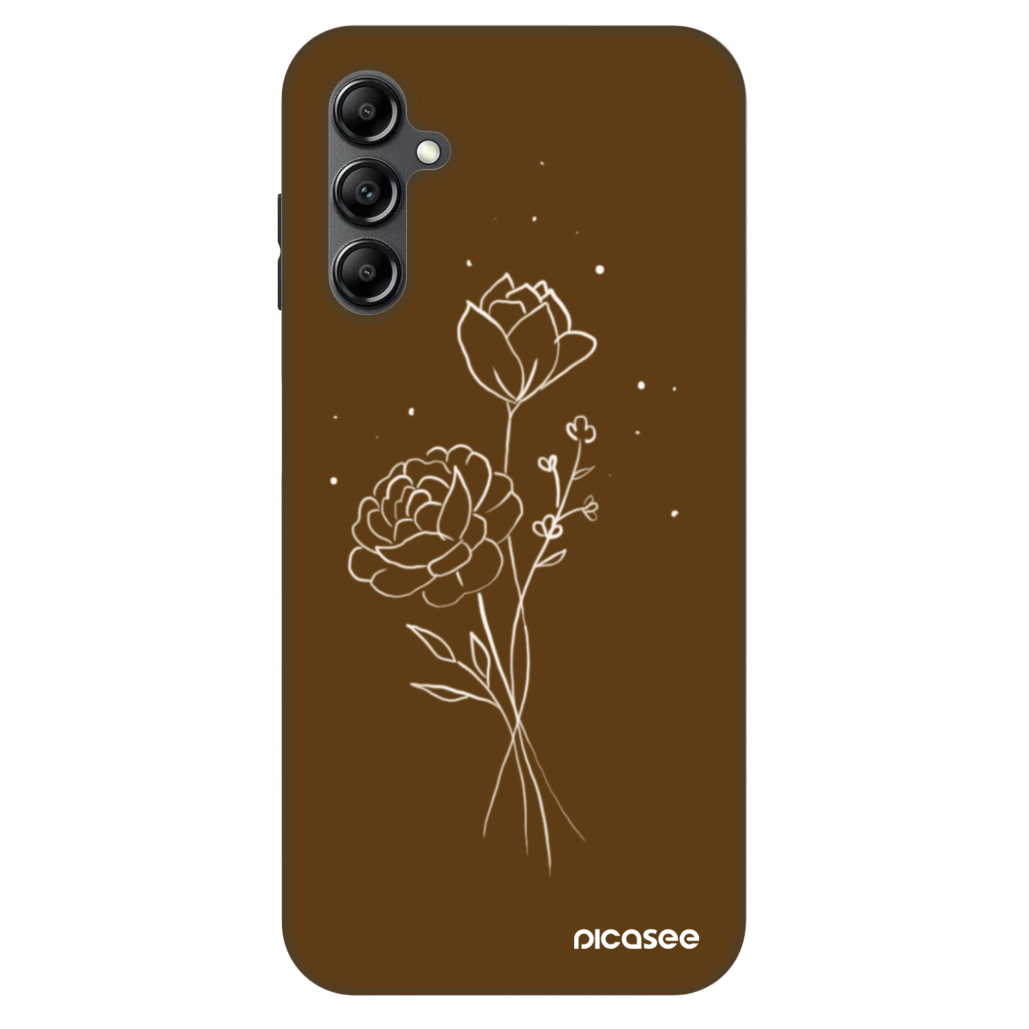 Picasee Fashion Case για Samsung Galaxy A14 5G A146P - Brown flowers