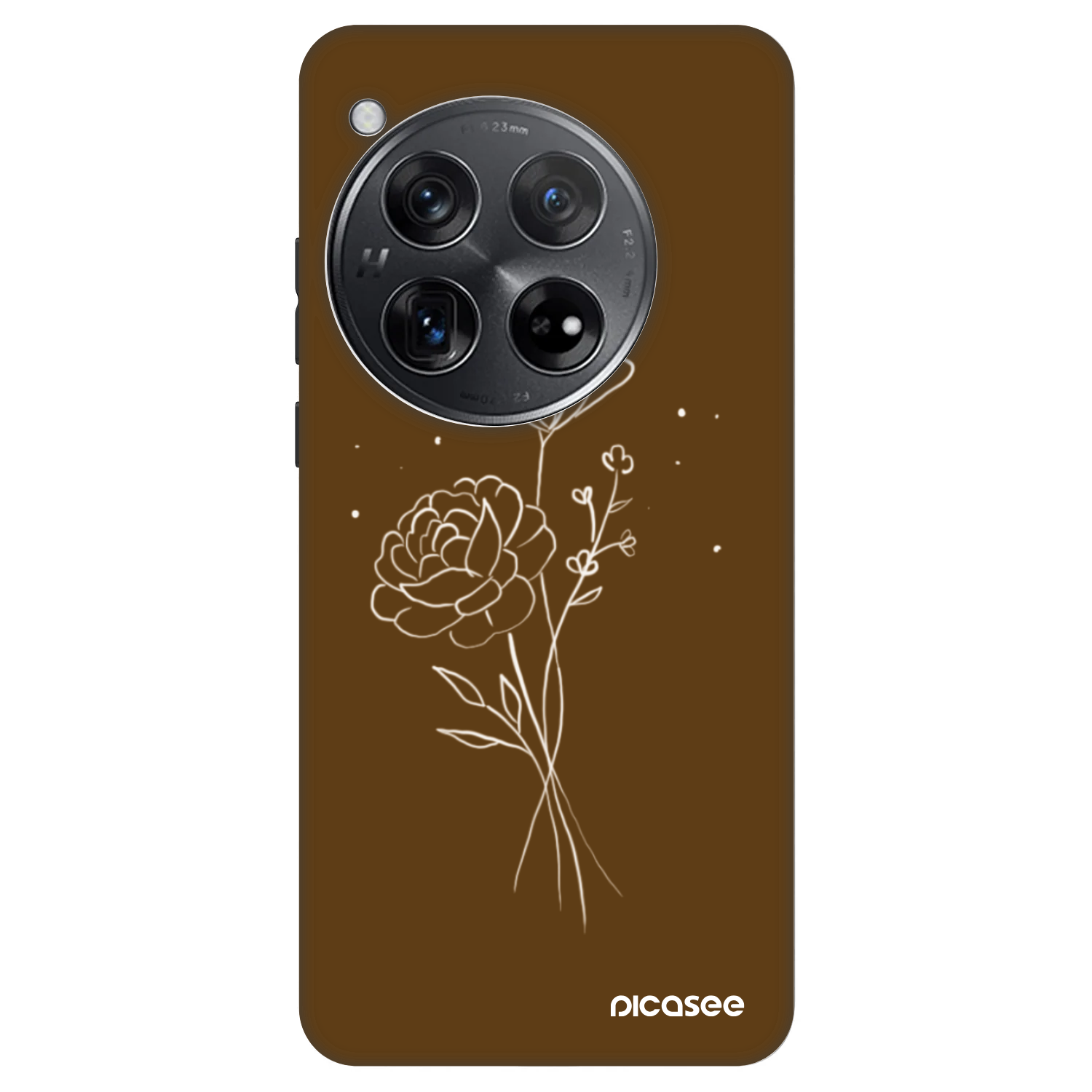 Picasee Fashion Case για OnePlus 12 5G - Brown flowers