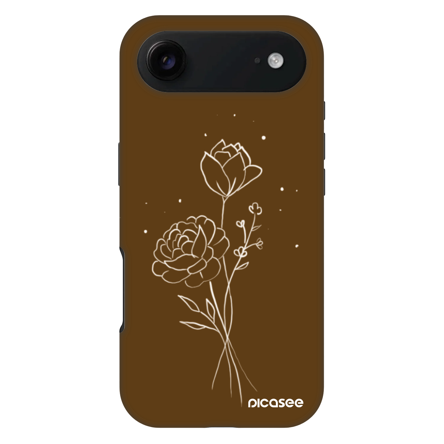 Picasee Fashion Case MagSafe για Apple iPhone Air - Brown flowers