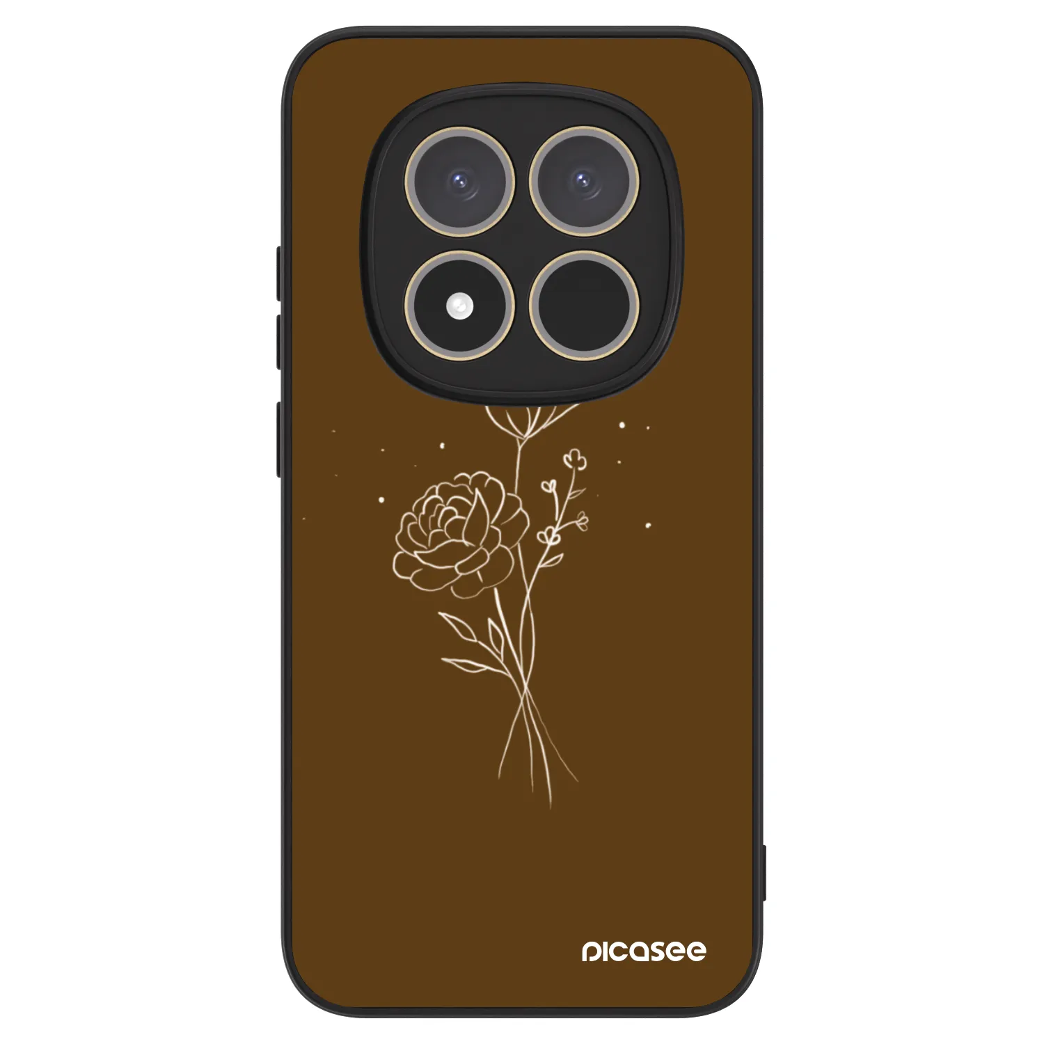 Picasee ULTIMATE CASE για Xiaomi Redmi Note 15 Pro 4G - Brown flowers