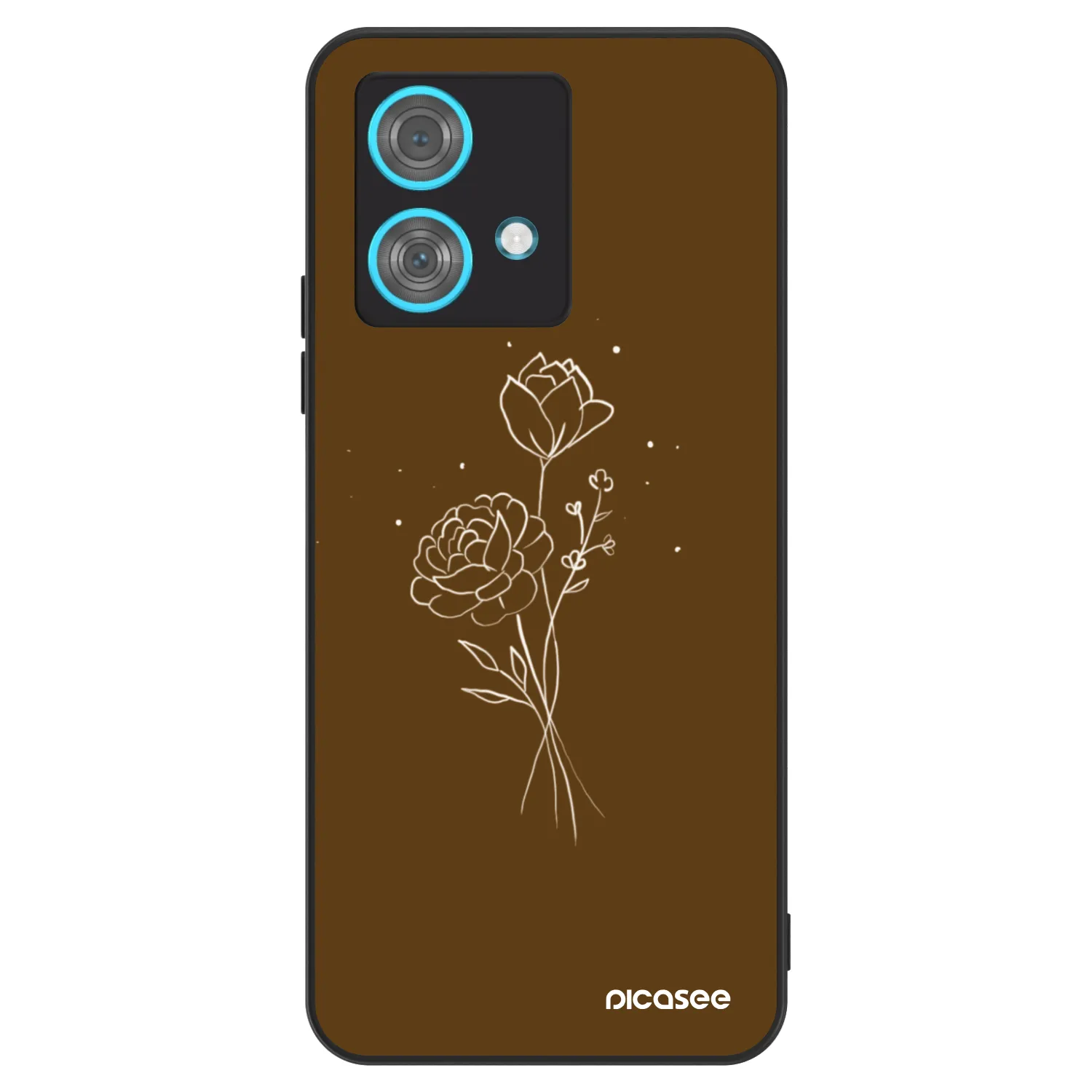 Picasee ULTIMATE CASE για Motorola Edge 40 Neo - Brown flowers