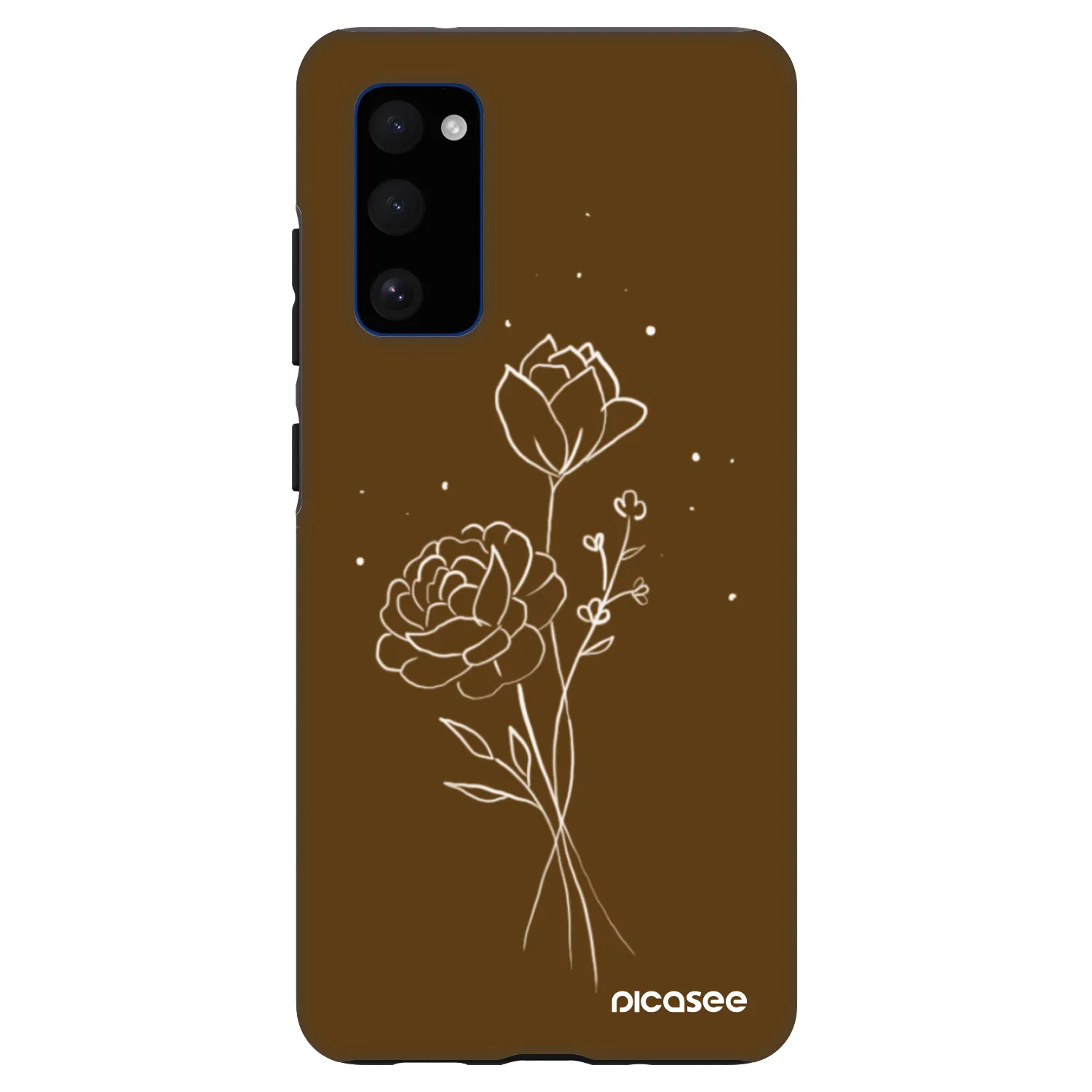 Picasee Fashion Case για Samsung Galaxy S20 FE - Brown flowers