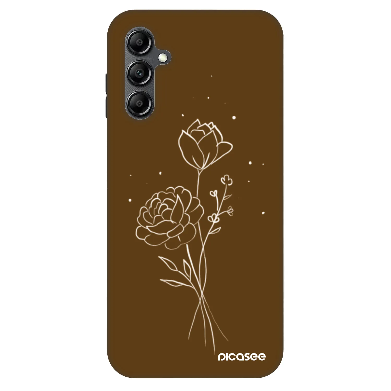 Picasee Fashion Case για Samsung Galaxy A16 4G - Brown flowers