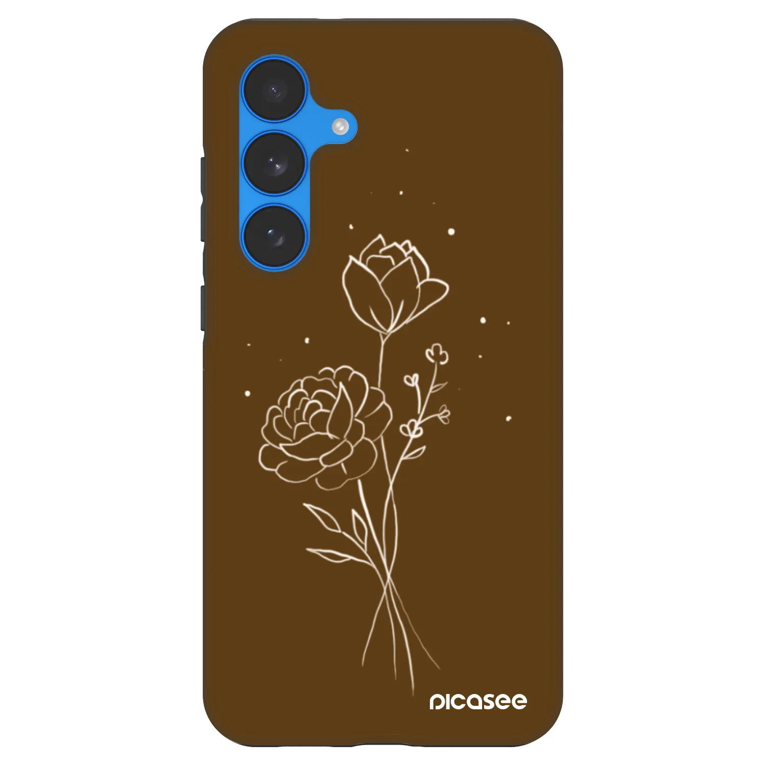 Picasee Fashion Case για Samsung Galaxy S25 FE 5G - Brown flowers