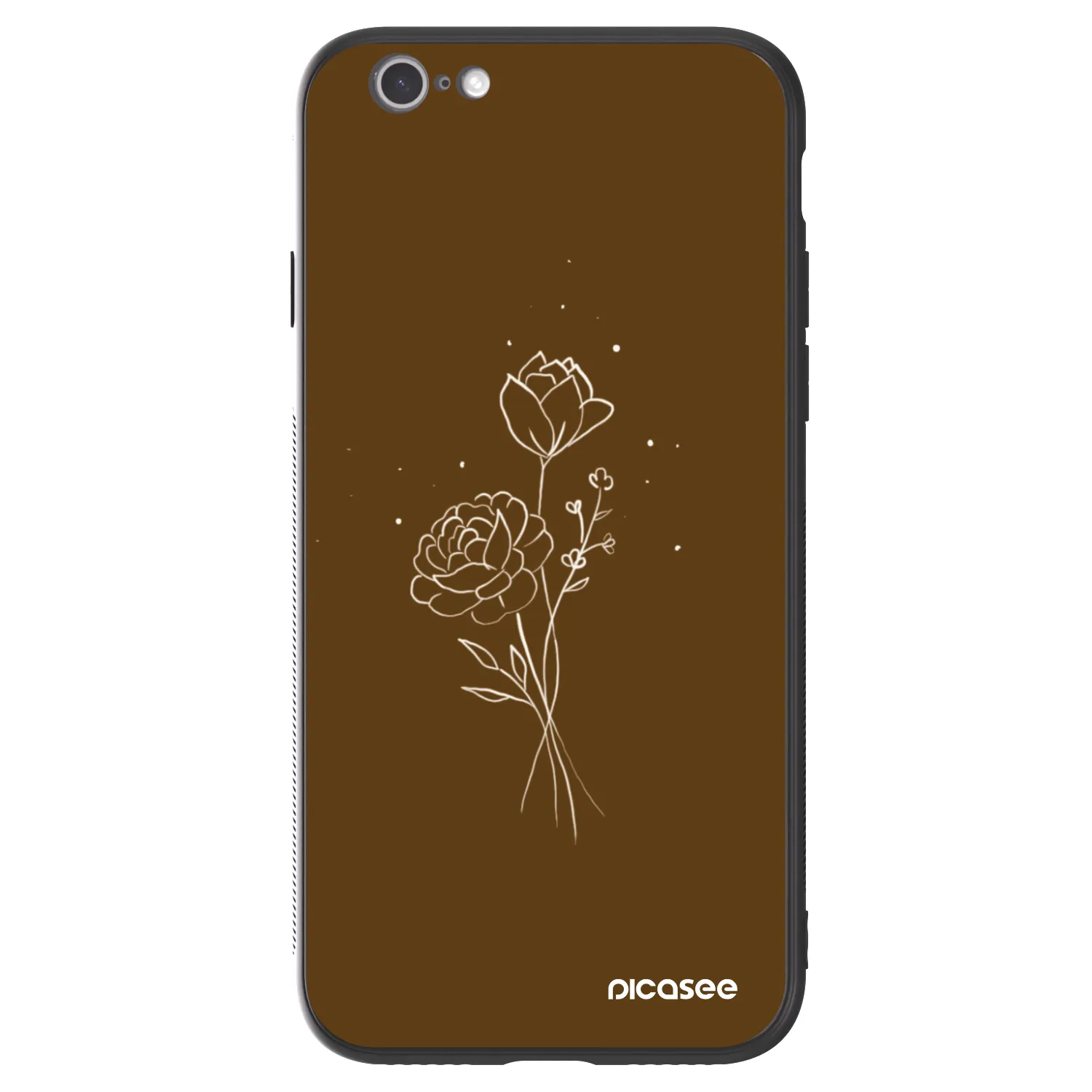 Picasee ULTIMATE CASE για Apple iPhone 6/6S - Brown flowers