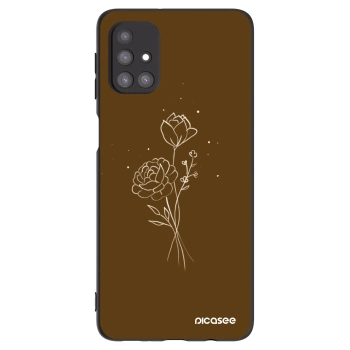Θήκη για Samsung Galaxy M31s - Brown flowers