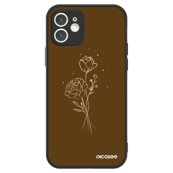 Picasee ULTIMATE CASE για Apple iPhone 12 - Brown flowers