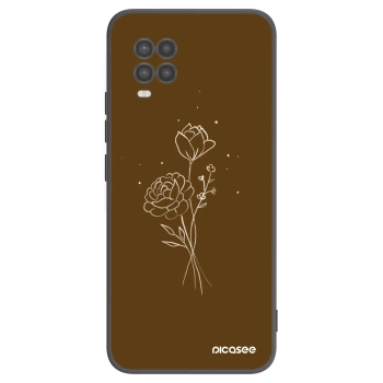 Θήκη για Xiaomi Mi 10 Lite - Brown flowers