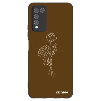 Θήκη για Honor 10X Lite - Brown flowers