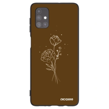 Θήκη για Samsung Galaxy M51 M515F - Brown flowers