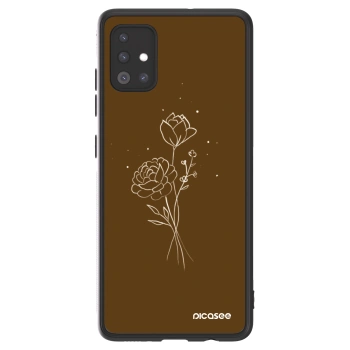 Picasee ULTIMATE CASE για Samsung Galaxy A51 A515F - Brown flowers