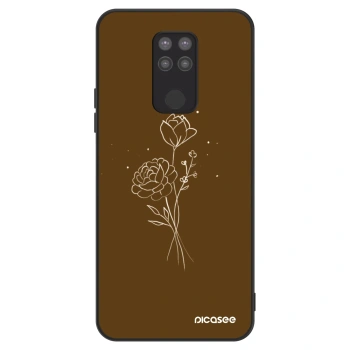 Θήκη για Xiaomi Redmi Note 9 - Brown flowers