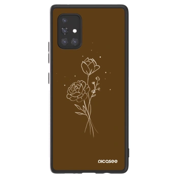 Picasee ULTIMATE CASE για Samsung Galaxy A71 A715F - Brown flowers