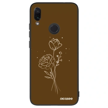 Θήκη για Xiaomi Redmi Note 7 - Brown flowers