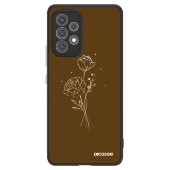 Picasee ULTIMATE CASE για Samsung Galaxy A52 5G A525F - Brown flowers